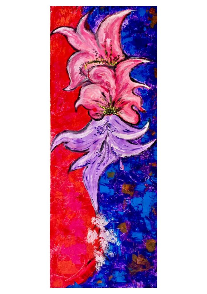 Red and purple by Angela Vangi